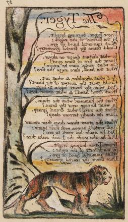 Illustration of William Blake's "The Tyger."